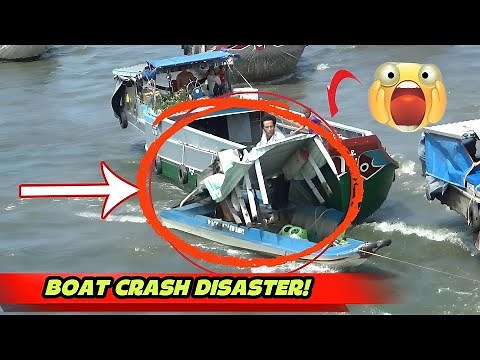 🚨 Unbelievable Boat Collisions at Saltwater Barrier – Caught on Camera! ⚠️💥