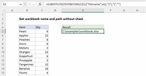 Get workbook name and path without sheet