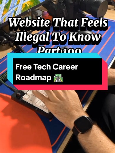 Another Website that feels illegal to know. Use this to generate free roadmap for every tech career 🗺️ #LearnToCode #TechCareer #CodingTips #websites #Programming
