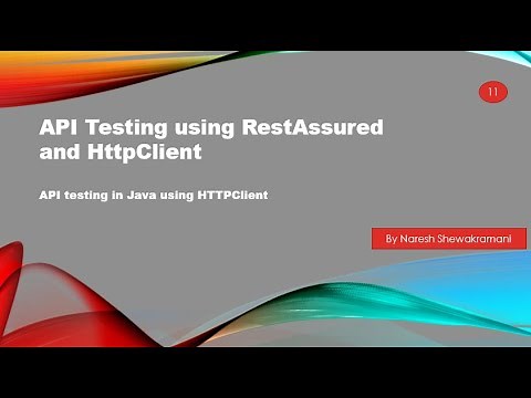 API testing in Java using HTTPClient