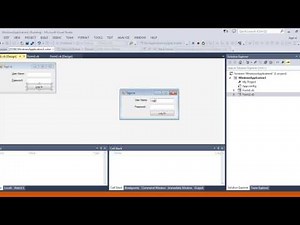 How to make a "User and Password login" visual studio.