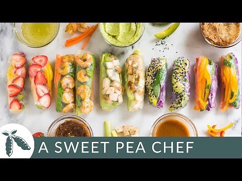 5 Healthy Spring Roll Recipes | A Sweet Pea Chef