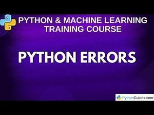 Types of Errors in Python | Python for Beginners