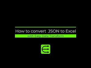 How to convert JSON to Excel