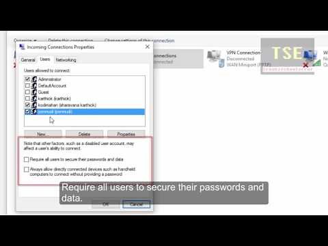 Incoming Connections No clients connected Network Adapter is showing in Windows 10