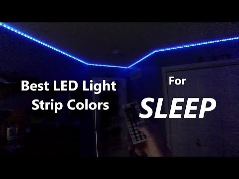 The FIVE BEST LED Light Colors for Sleep!