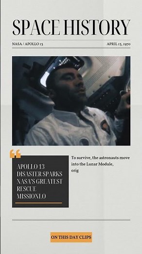 On This Day: April 13, 1970 - Apollo 13 Disaster Sparks NASA’s Greatest Rescue Mission