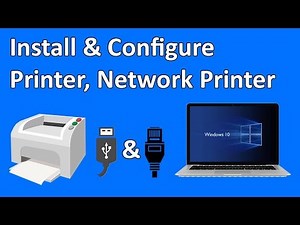 How to Install & Configure printer, Network Printer on windows 10