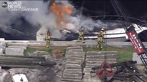 BOAT BLAST: More than a dozen people were injured in a boat explosion in Fort Lauderdale that reportedly sent some passengers into the water, with aerial footage showing firefighters knocking down the blaze and first responders treating passengers nearby. https://bit.ly/33ZWEoU | ABC World News Tonight with David Muir