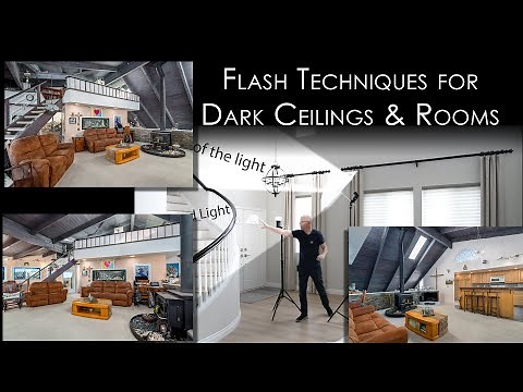 Flash Techniques for Dark Ceilings and Rooms