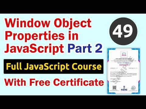 Window Object Properties in JavaScript Part 2
