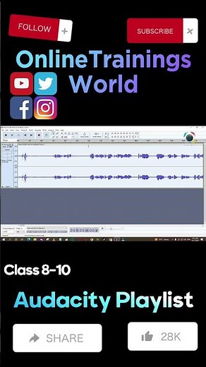 Audacity Tutorial Deepening Your Voice for Video Project #OnlineTrainingsWorld #audacityaudioediting