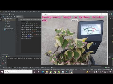how to put a background image in tkinter python GUI | Put background image in python/pycharm GUI