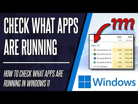 How to Check What Apps are Running on Windows 11 PC