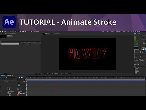 After Effects Tutorial - Animate Stroke