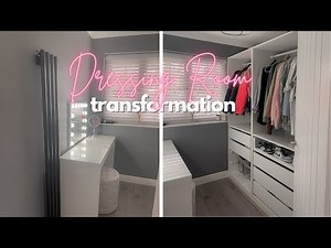 Dressing Room Transformation / tour | making the most of a small room!
