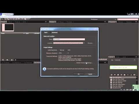 Adobe Encore CS6 Tutorial | Creating a New Project | InfiniteSkills