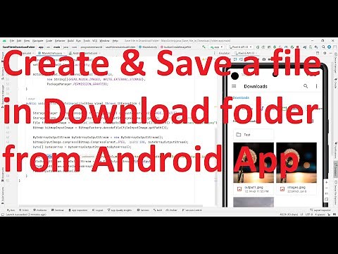 How to create and save an image file in Download folder from your Android App? - Android 13 | API 33