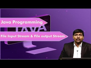 LEC43| Java Programming |File Input Stream & File output Stream By Dr. T.V. Nagaraju