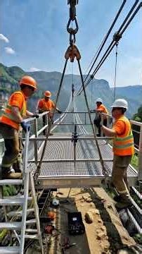 This incredible glass suspension bridge