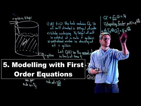 Modelling with First Order Differential Equations - Ordinary Differential Equations | Lecture 5