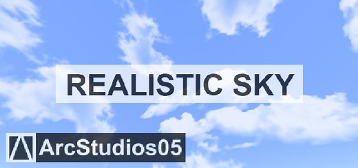 Realistic Sky - Cloudy Cubemap - Texture Pack