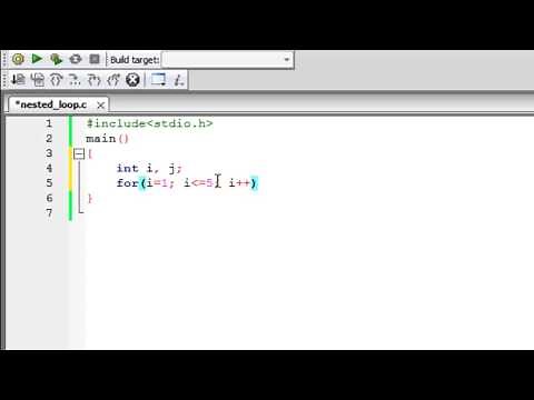 C Programming Tutorial - 39: Nested Loops