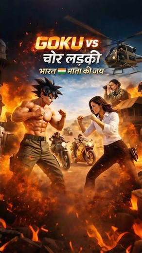 GOKU vs चोर लड़की 🔥| भारत 🇮🇳 माता की जय