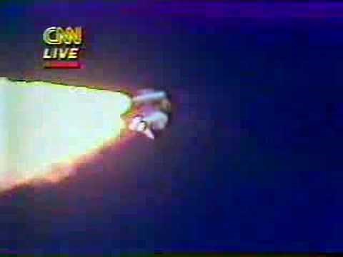 Space Shuttle Challenger Disaster Live on CNN