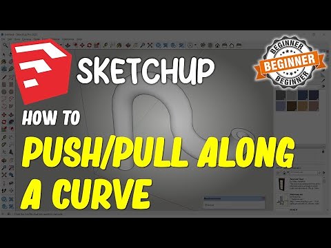 Sketchup How To Push Pull Along A Curve