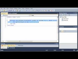 Visual Basic Tutorial - 130 - SaveFileDialog