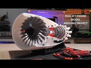 HomeMade Arduino powered Jet Engine | easy tutorial | 3D printed parts #diy