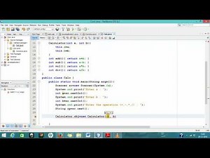 class and object in java | simple calculator program in java | java tutorial for beginners