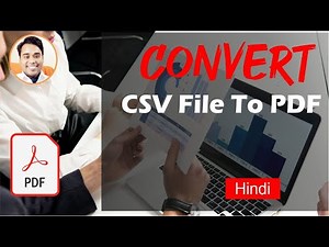 How to convert csv file to pdf file | csv to pdf file convert | csv to pdf free online tool