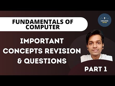 Fundamentals of Computer | Important Concepts Revision | Questions | Part 1