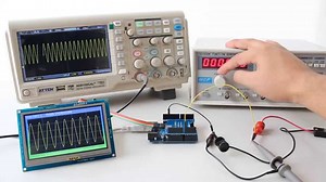 Oscilloscope wave style on nextion