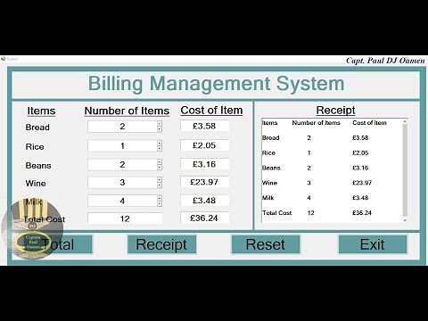 How to Create a Billing System Project in Visual Basic .NET - Full Tutorial