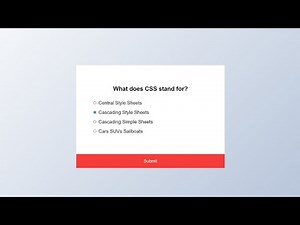How To Create Quiz Using HTML, CSS & JavaScript