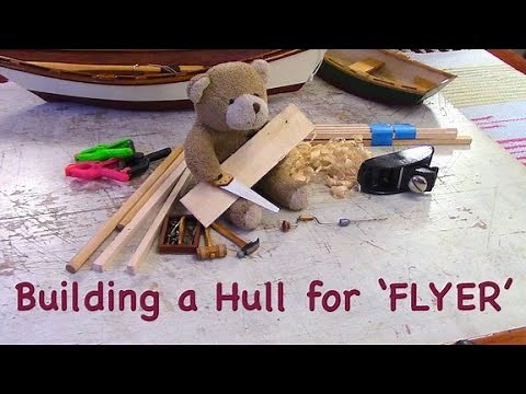 RC Sailboat DIY plywood Hull for Gaff Cutter "FLYER'