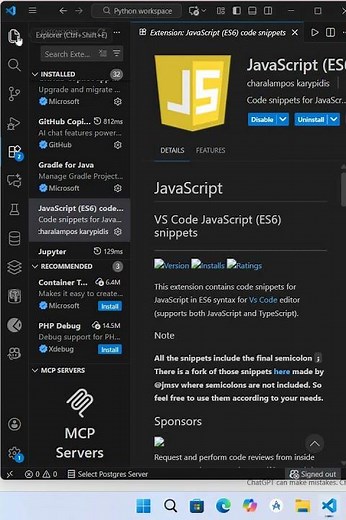 Run JavaScript in VS Code in 26 Seconds 2025