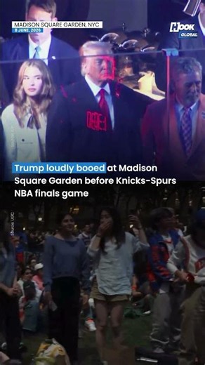 Trump Booed at Madison Square Garden Before Knicks-Spurs NBA Finals Game | Crowd Reaction Goes Viral