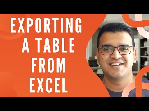 Exporting A Table From Excel – Ep 13 – Learn HTML Tables