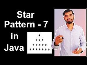 Star Pattern - 7 Program (Logic) in Java by Deepak