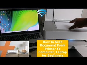 How to Scan Document From Printer To Computer Laptop for Beginners !!