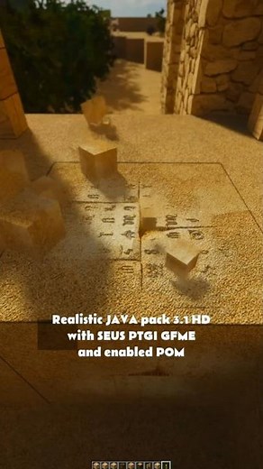 Minecraft 1.21.8 JAVA with HD Realistic texture pack from www.realsourcepack.com and SEUS Renewed