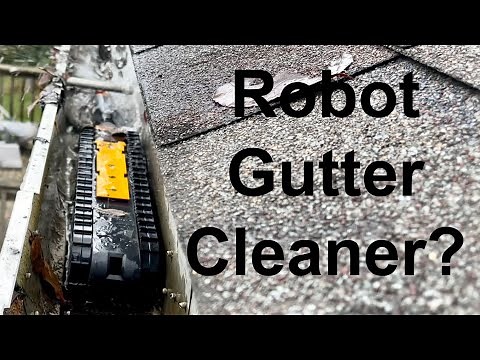 ROBOT GUTTER CLEANER!?! iRobot Looj 330 unboxing and review. BEST WAY TO CLEAN GUTTERS?