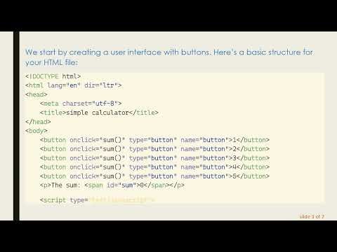 Create a Simple Calculator with JavaScript Buttons