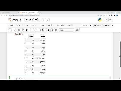 Quick Tutorial - Import Data in Jupyter Notebook