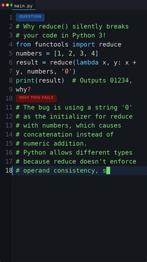 Your Python Is Too Slow: Why reduce() silently breaks your code in Python 3!
