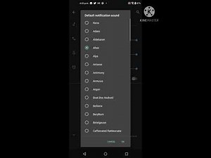 All android notification sounds